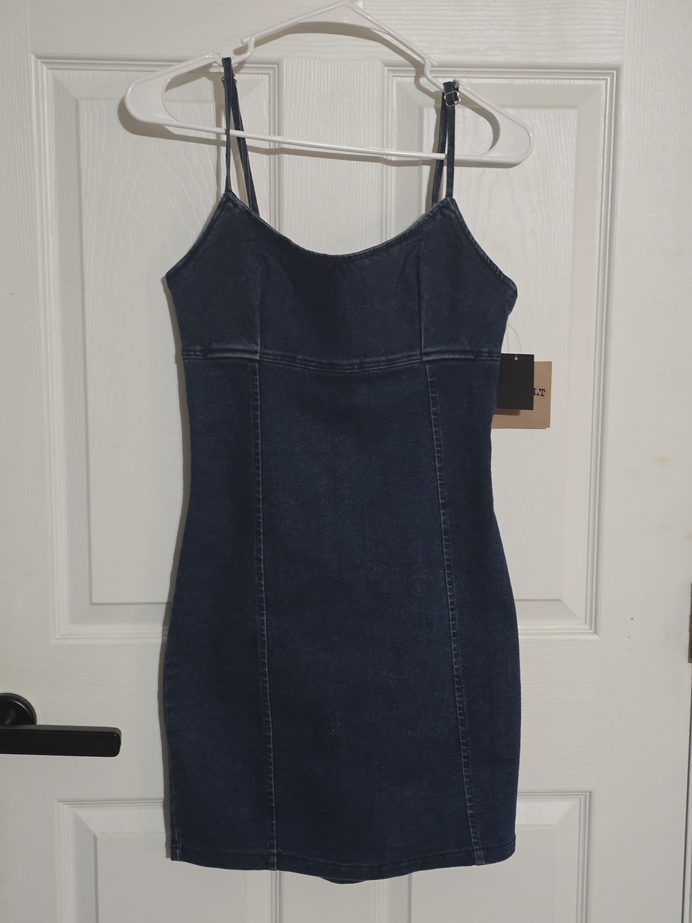 Love Culture Dark Blue Denim Slip Dress